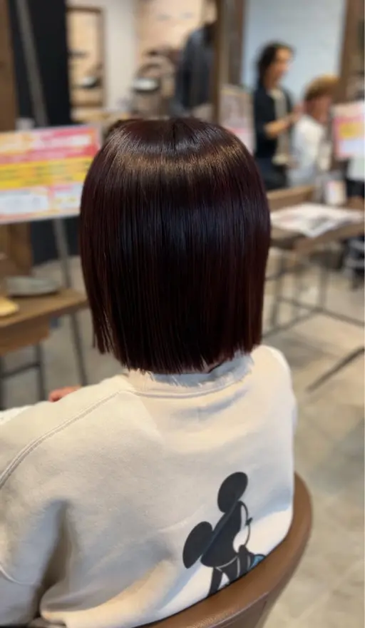 【🐰切りっぱなしボブ限定🤍ྀི】切りっぱなしボブ+艶トリートメント☁️🫧