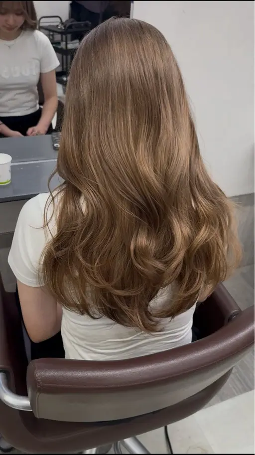 ケアブリーチ＋カラー＋2stepトリートメント