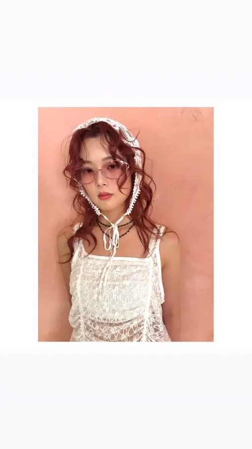 🍒透明感抜群【カシスピンクカラー】ケアブリーチ込み