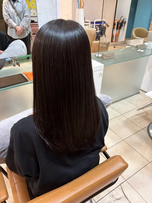 【朝ラク時短☀️】毎日のアイロンから卒業✨️やわらか縮毛矯正🎀