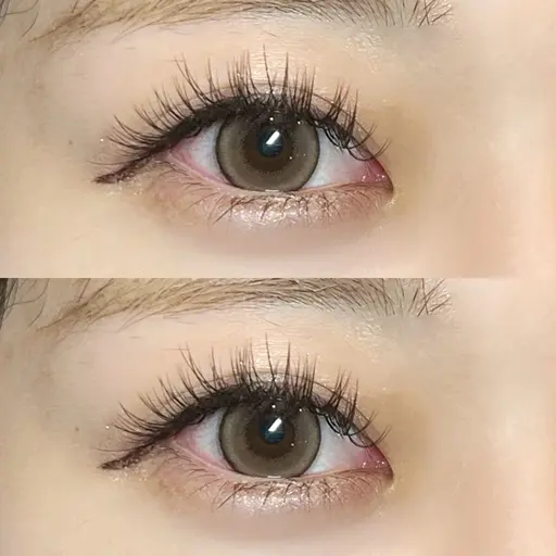 【モデル】カラーフラットラッシュ130本⚠️毛質、時間指定