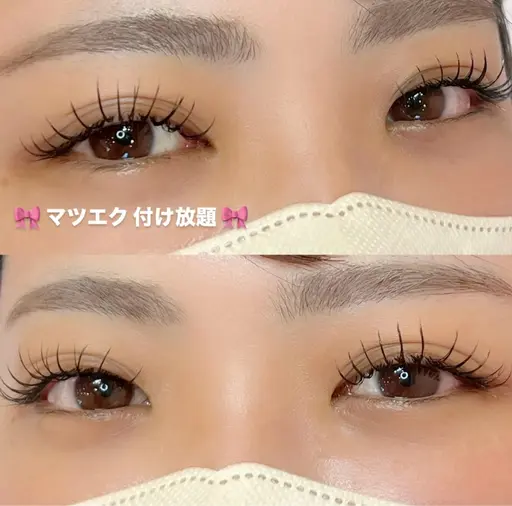 11/19.21.23.28.29 限定⚠️注意事項必ずお読みください　（オフあり）マツエクつけ放題🖤（本数保証なし）