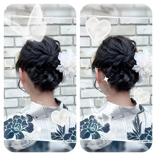 🌻浴衣に似合う🌻　　　　　　　　　【ヘアセット】
