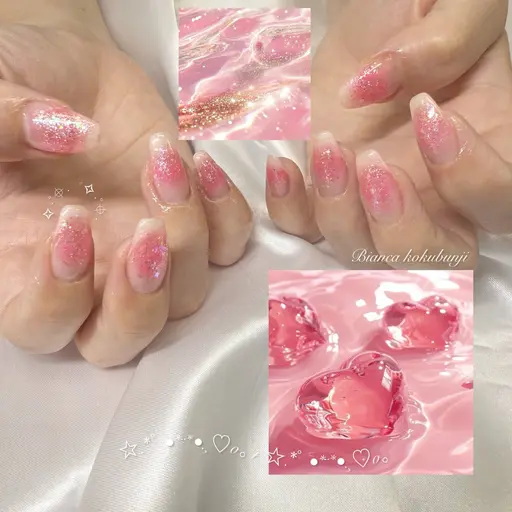 9/28限定❕《初回オフ無料⭐️》血色感たっぷり🍬ちゅるちゅるチークネイル💗(ご予約前に説明欄を必ずお読みください)