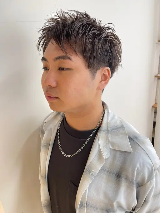 {メンズ限定}カット＋カラー(ブリーチ無し)＋マイクロバブル
