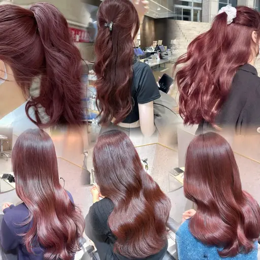 🍒🍇🍑暖色系プレミアムケアカラー＋トリートメント🍑🍇🍒