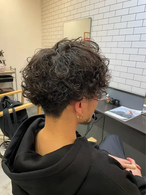 メンズパーマ+カット🧑🏻🦱💈✂️