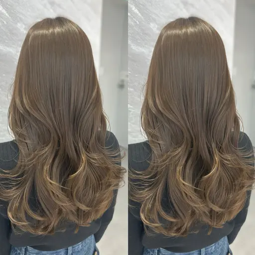 透明感欲しい方⚡️ブリーチなしWカラー