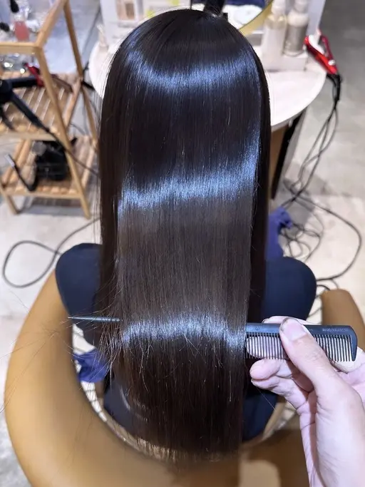 【❣️12月大赤字覚悟❣️】髪質改善縮毛矯正💎+カット+スチームトリートメント+カラー✨