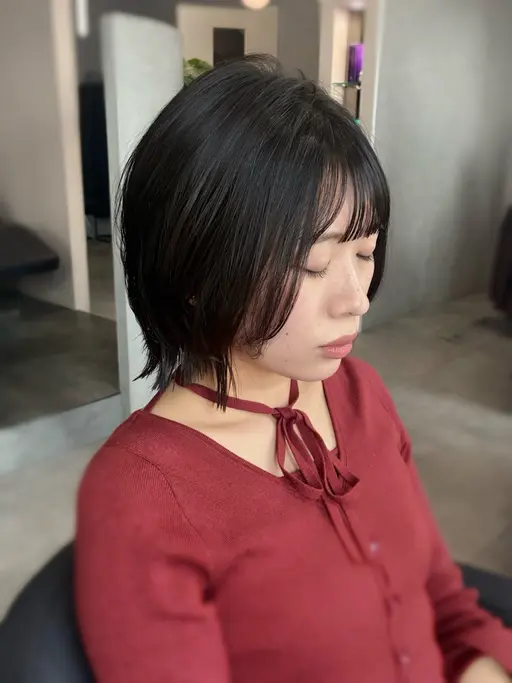 顔まわり似合わせカット🤍スタイリング込み