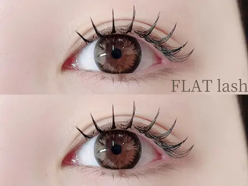 【マツエク】韓国束感セーブル/フラットラッシュ120分つけ放題/100本保証