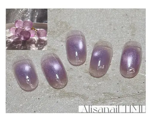 【hand】チークネイル×マグネット☆オフなし