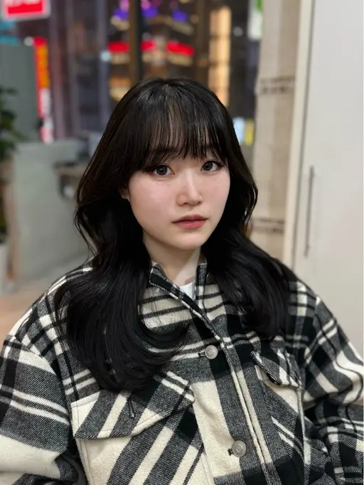 【🇰🇷韓国ヘア🇰🇷】レイヤーカット+艶カラー+トリートメント🌟