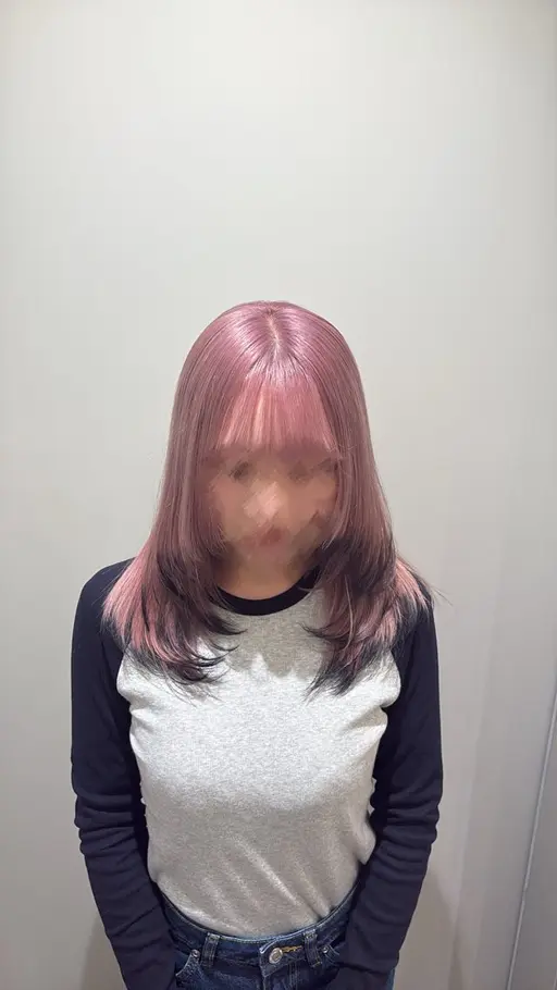 カット✂️➕ブリーチありダブルカラー💗