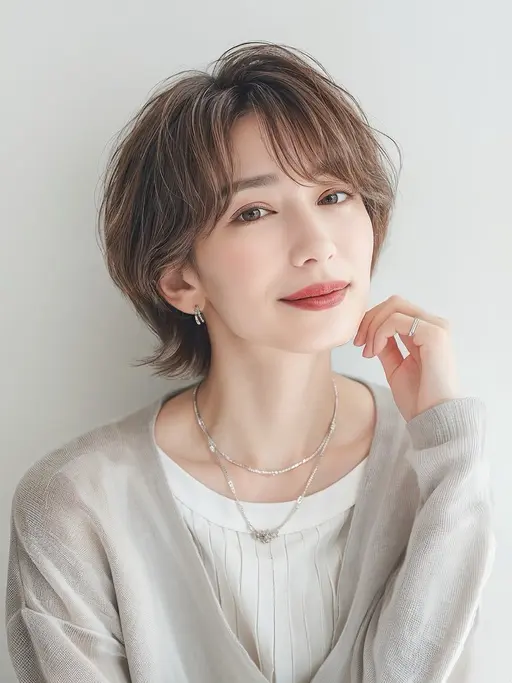 レディースカットモデル無料❣️ シャンプー込💐ショートモデル💐丸みショート、マッシュショート、ショートボブなど