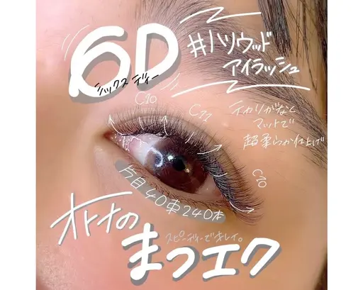 ⚠️お時間指定有⚠️【LED】 次世代ボリュームラッシュ 6D 240本 無料モデル⭐️