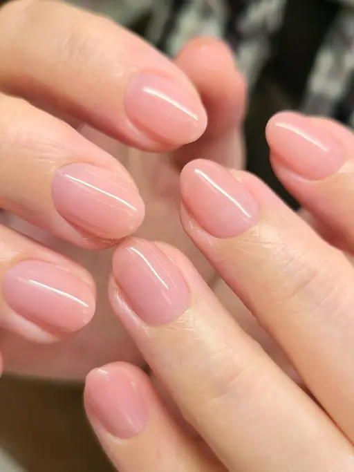 【オフ無】面接OKネイル❤️丁寧ケアとナチュラルぷるぷるワンカラー