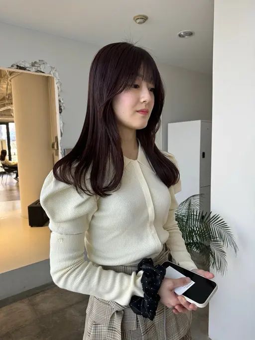 【土日祝限定ヘアパック付きクーポン👑】カット＋透明感カラー＋aujua hairpack