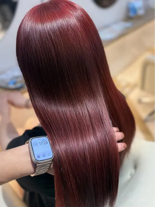 《🌟残り13名様🌟》ブリーチなしで明るくしたい方に!暖色ダブルカラー+1stepトリートメント付き🎀