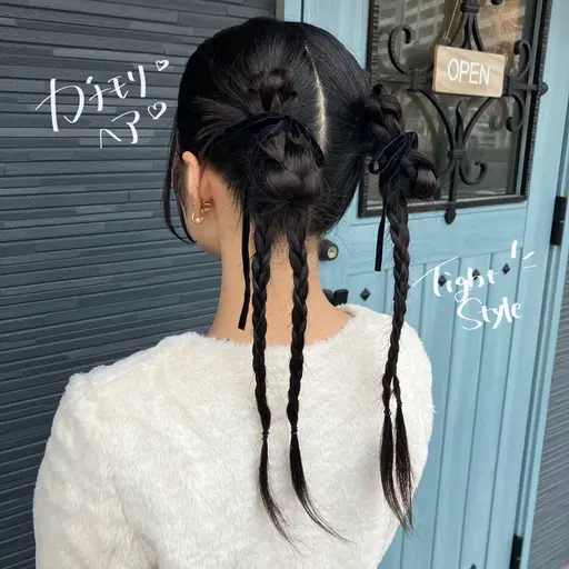 〈花火大会に🎪〉ヘアセット🕊️🕊️