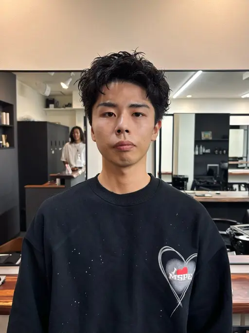 ⚡️ミニモ限定⚡️メンズスパイキーショート&無造作パーマ