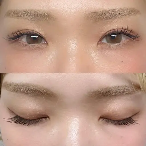 目を大きく見せたい方🫶マツパ＋目尻マツエク(30本まで)