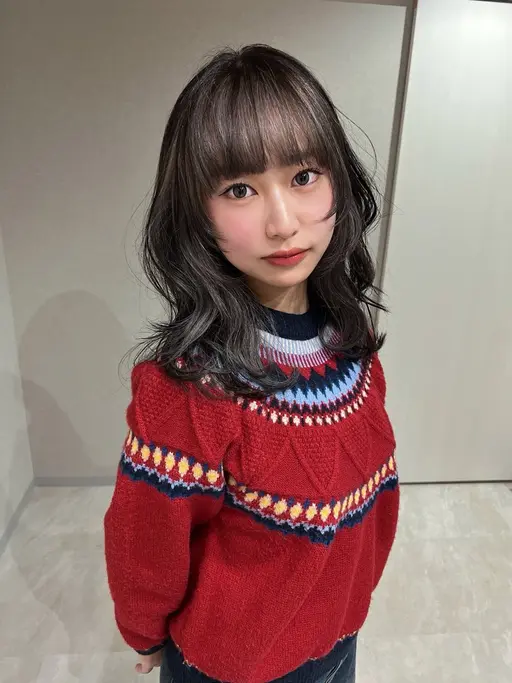 前髪カット＋コテ巻き