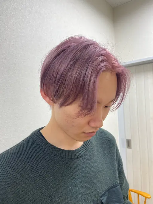 メンズカット➕ケアブリーチ➕カラー➕5stepトリートメント