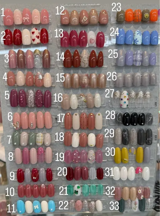 オフなし💅🆕9月16日スタート！シンプルメニュー💓ご予約の際は、ご希望の【デザイン番号】をお伝えください♪