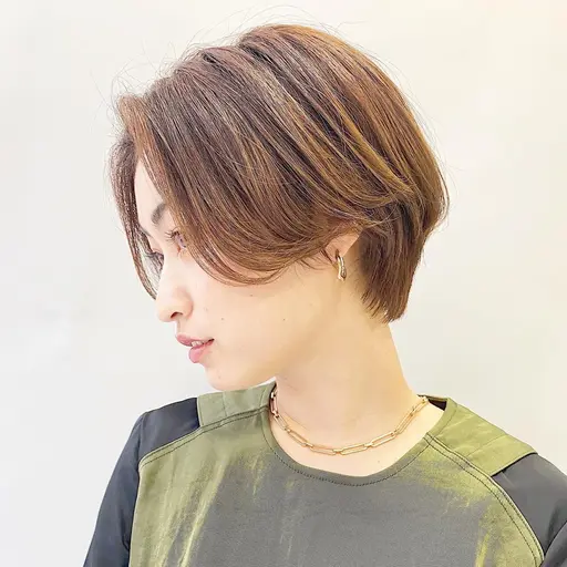 🌱朝夜sns撮影モデル🌱ショートカット+透明感カラー