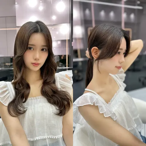 🌈【サマーセール2名様限定】韓国カット＋透明感カラー＋ランクUP超音波2STEPトリートメント🌈