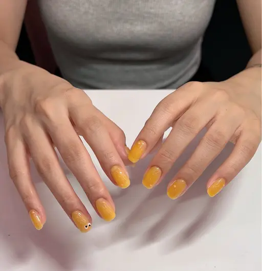 ジェル🧡60分やり放題🧡持ち込み画像ok/韓国ネイル/ワンホンネイル