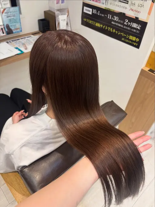 【11/2,3限定🐿】透明感ワンカラー＆髪質改善プラチナトリートメント🥀