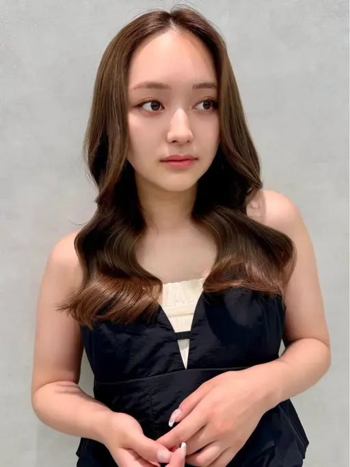 【髪質改善人気No.1👑】　韓国ヘアカット🇰🇷+髪質改善カラー120分　#韓国ヘア#レイヤーカット