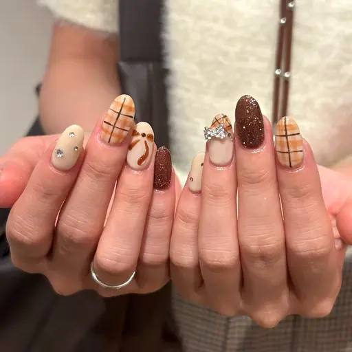 💘平日限定💘【オフ無】ハンド✰︎デザイン持ち込みやり放題♡‪︎.*·̩͙‬（通常¥10,000）