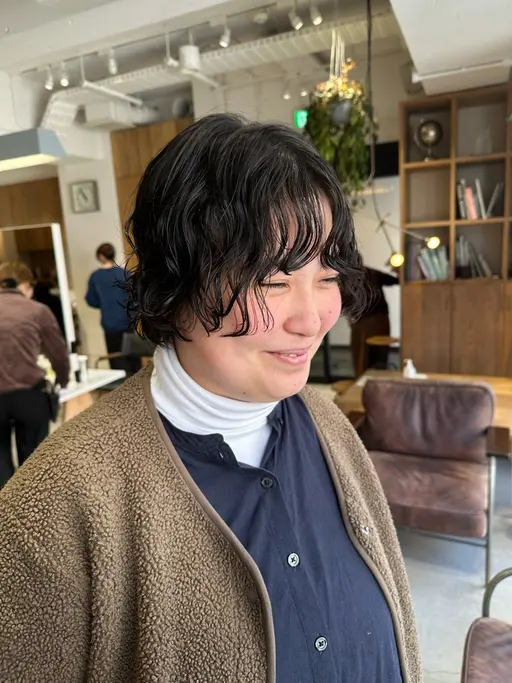 ⭐️ short cut + perm 🧒🏻