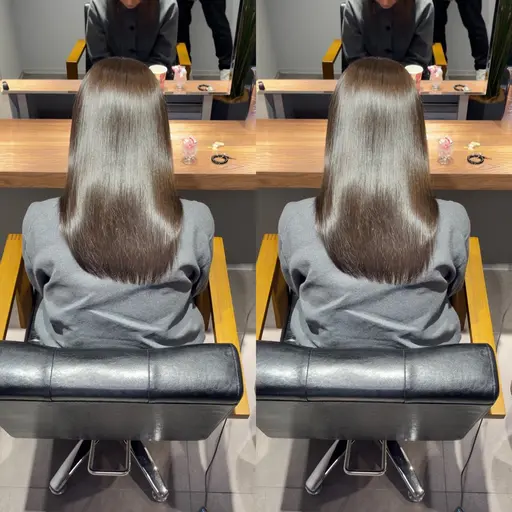 🥇人気No.1🥇カット+リタッチ縮毛矯正+内部補修トリートメント