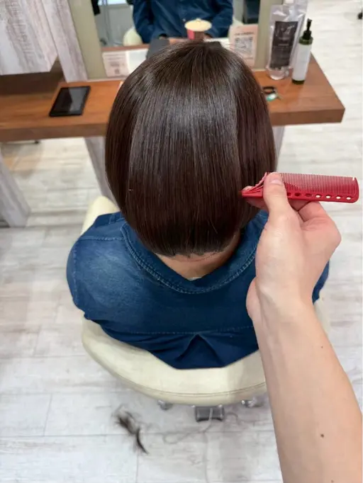 【髪質ストレートモデル】女性限定・カットなし・縮毛矯正