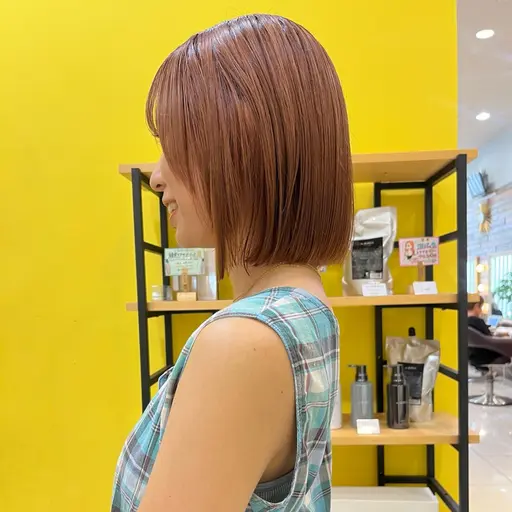 【🎟学割】似合わせボブ👩🏻‍🦰＋暖色カラー🍊＋うるツヤトリートメント付き🫧