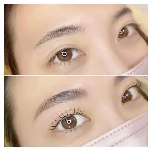 💚眉WAX＋まつげパーマorパリジェンヌ