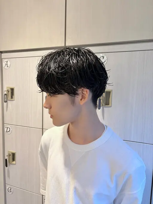🟢【🇰🇷ラフな緩めパーマスタイル🇰🇷】メンズカット➕シャドウパーマ￥12210→￥5500