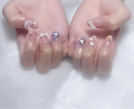 当店1番人気💅持ち込みデザイン10本やり放題𓊆オフ・パーツ込み𓊇