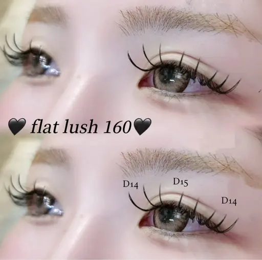 【11/28限定✨】🤎flat lush 160本🤎オフ込(120分程度