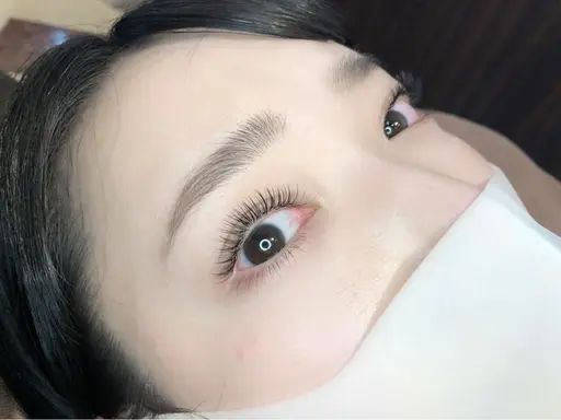 ♡明日限定♡🩷LEDマツエク120本（フラットラッシュ）＋下エク30本🩷（オフ＋¥500）【コーティング付き】