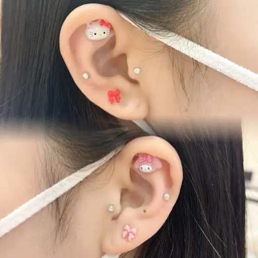 🎀耳つぼジュエリー🎀パーツにより値段変動有/まつ毛メニューとセットで500円引き