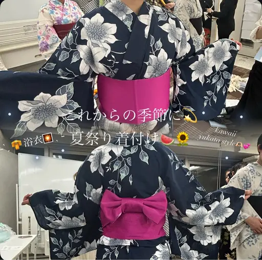 【これからの時期に大人気‼️🎇】浴衣着付け👘 ♡➕可愛いが叶う🪄ヘアセット🍧