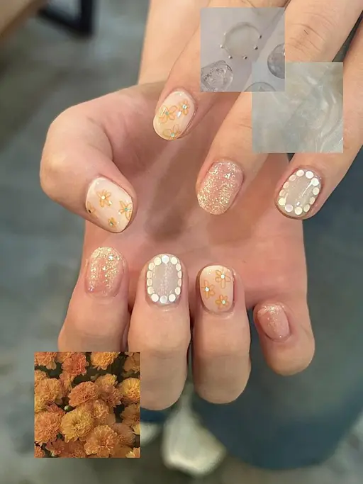 【週末特別価格❣️】ハンド✨選べるプレートコース/5本アート🍀（他店オフ+1000・自爪育成ウォーターケア付‎）