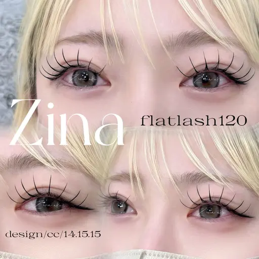 🦋韓国風マツエク90分付け放題【140本​〜​保証】🦋フラットラッシュコーティング剤付き¥5580