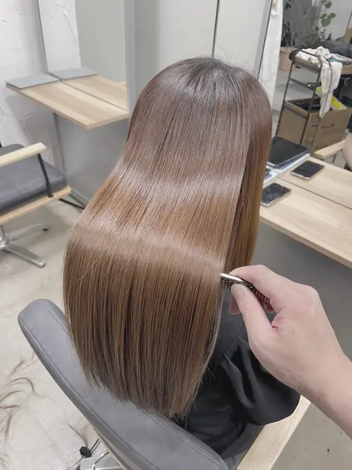 【おすすめ美髪メニュー⭐️】極上に柔らかく仕上がる✨髪質改善ストレート✨＋3STEPトリートメント