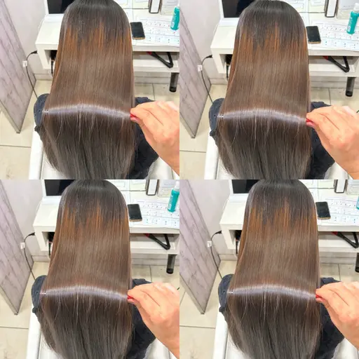カット＋縮毛矯正＋トリートメント✨小顔×艶髪が叶う